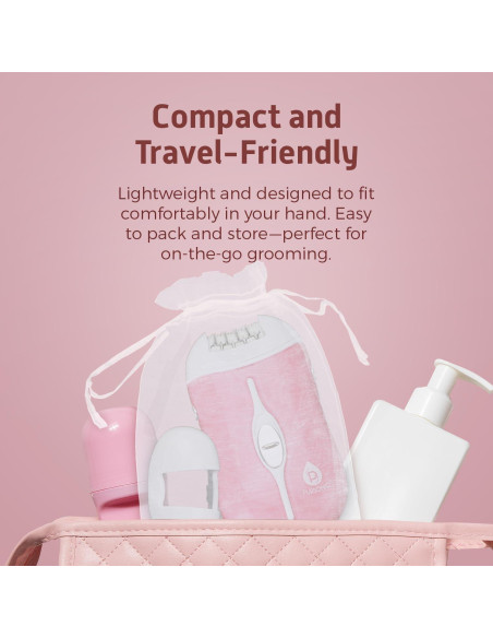 Depiladora Inalámbrica Pursonic FE120P 40 Pinzas Rosa