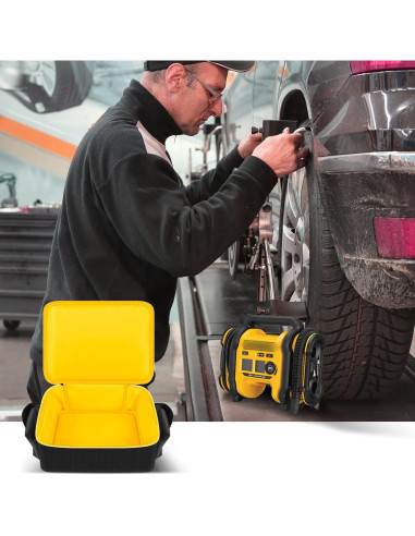 Funda para Compresor de Aire Tanmqin 20V Amarillo Interior