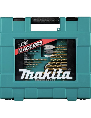 Juego de Puntas y Herramientas Manuales Makita D-37150 104 Piezas