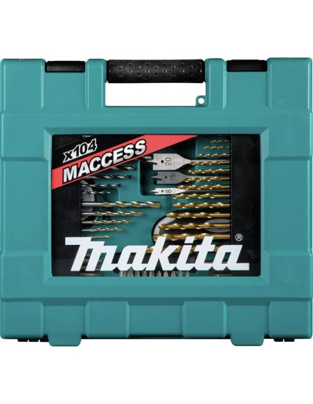 Juego de Puntas y Herramientas Manuales Makita D-37150 104 Piezas Juego de Puntas y Herramientas Manuales Makita D-37150 104 Piezas