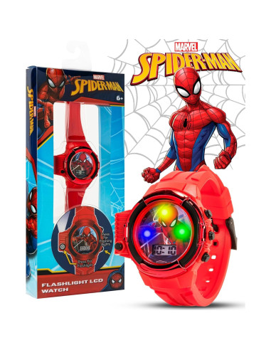 Reloj Spider-Man Accutime con Linterna LED para Niños