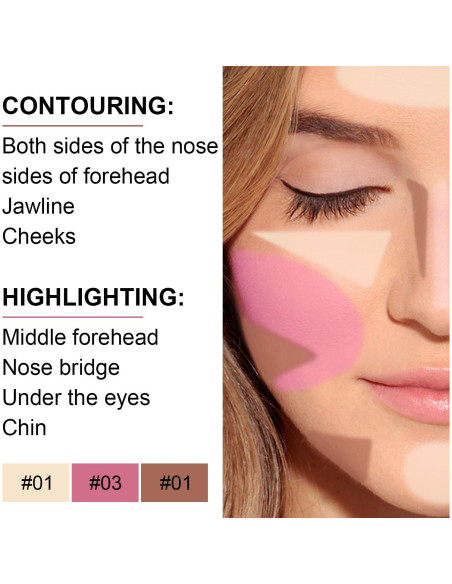 Kit de Maquillaje en Barra Meilury Doble Cara 6 Colores Kit de Maquillaje en Barra Meilury Doble Cara 6 Colores