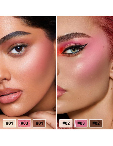 Kit de Maquillaje en Barra Meilury Doble Cara 6 Colores