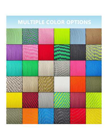 Cuerda Paracord 240lb 30.48m Verde Militar Nylon 2mm