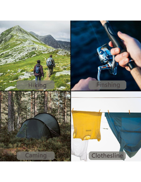 Cuerda Paracord 240lb 30.48m Verde Militar Nylon 2mm