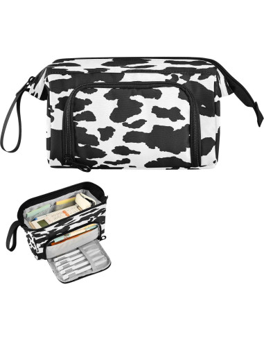 Estuche de Lápices DEHOZO Diseño Vaca Lechera 24x9.5x15cm