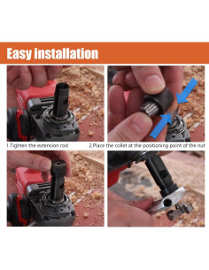 Juego de Eje de Extensión ROOCBIT para Amoladora Angular 5/8-11 2