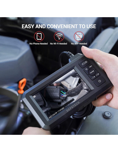 Endoscopio Industrial DEPSTECH DS300 5.5mm 1080P LCD 4.3"