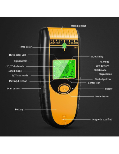 Buscador de Estudio Electrónico Levligle 7 en 1 con LCD