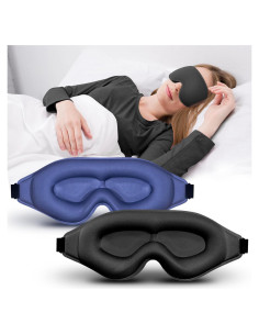 Máscara de Ojos para Dormir clbxzwc, Oscurecimiento Total, Suave