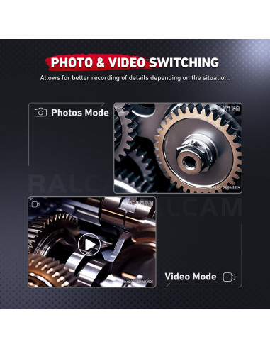 Borescopio Articulado Ralcam 6.2mm HD con Luz 1.0m