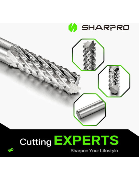 Fresa de Carburo de Tungsteno 6 mm SHARPRO para Taladro