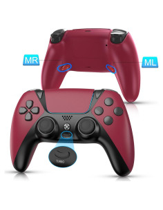 Controlador SWTOTK Ymir para PS4 y PC, Inalámbrico, Naranja