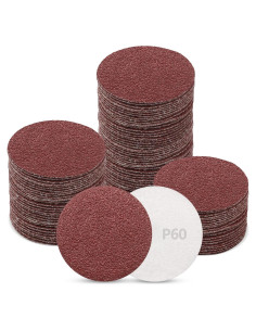 Discos de Lijado ZEHIQ 120 Piezas 60 Grano 5.08 cm