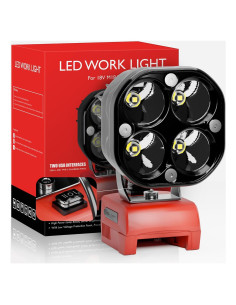 Luz de Trabajo LED Milwaukee M18 1800LM Portátil USB Tipo-C