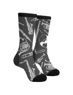 Calcetines Divertidos Utero Obgyn Unisex Negro 7.5-12