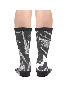 Calcetines Divertidos Utero Obgyn Unisex Negro 7.5-12 2