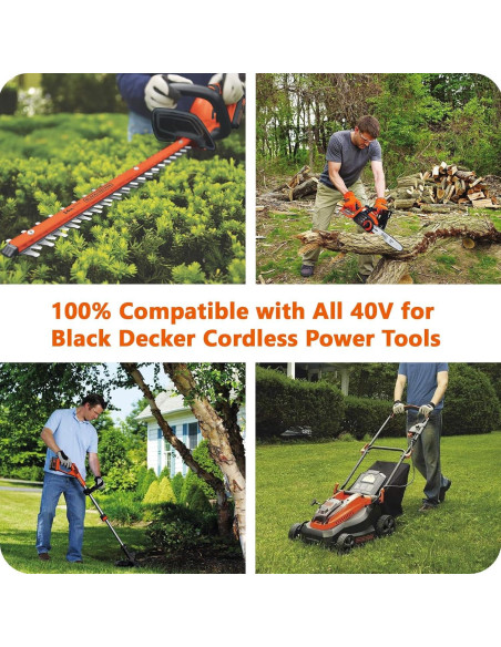 Batería de Reemplazo 40V 3000mAh Black y Decker LBX2040