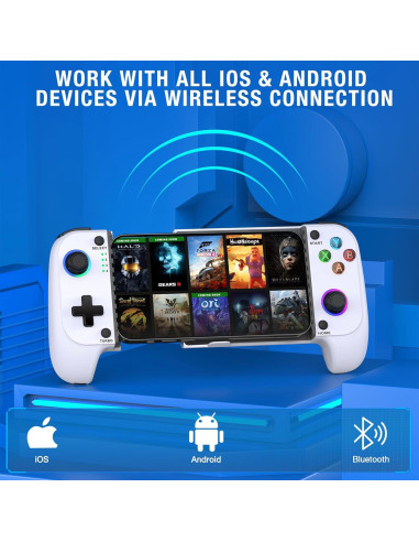 Controlador de Juegos Móvil Inalámbrico Larstylee para iPhone/Android