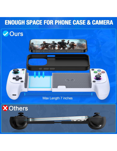 Controlador de Juegos Móvil Inalámbrico Larstylee para iPhone/Android