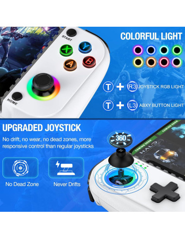 Controlador de Juegos Móvil Inalámbrico Larstylee para iPhone/Android