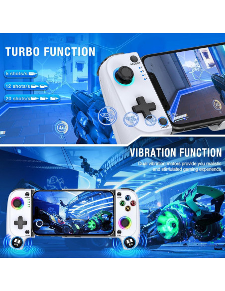 Controlador de Juegos Móvil Inalámbrico Larstylee para iPhone/Android