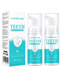 Espuma Blanqueadora Dental LANTHOME 2PCS - Aliento Fresco y Limpieza