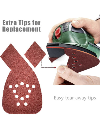 50 Almohadillas de Lijado Grano 40 Black and Decker 95x135mm