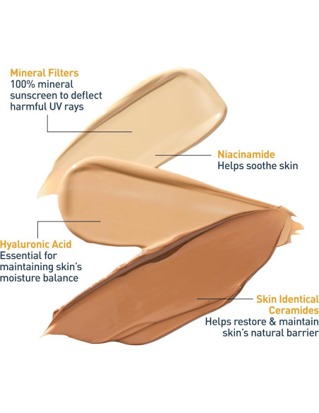 CeraVe Protector Solar Mineral Hidratante SPF 30 Tono Transparente 48g