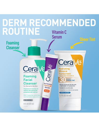 CeraVe Protector Solar Mineral Hidratante SPF 30 Tono Transparente 48g