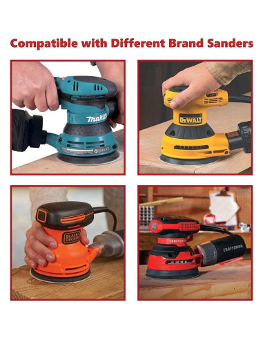 Almohadilla de Lazo y Gancho 5" Superior RSP26 para Lijadoras