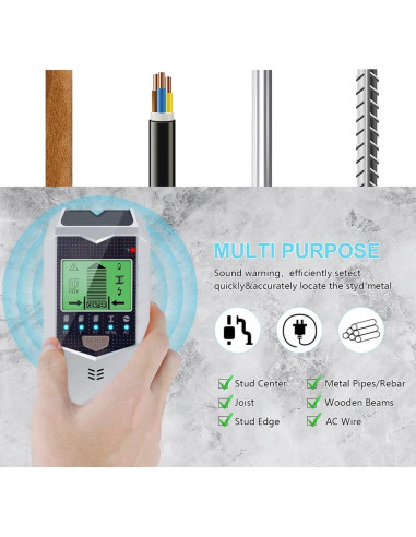 Buscador de Estudio 5 en 1 HOTBEST SH402 Detector de Pared