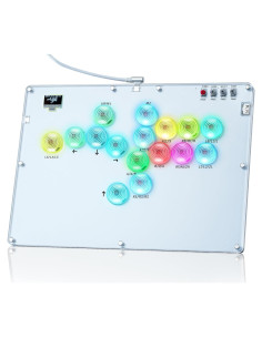 Controlador Arcade TiMOVO A16 Turbo RGB 16 Botones para PC/Switch/PS4