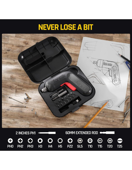 Destornillador Inalámbrico Fanttik L1 Pro 2000mAh 14 Puntas Destornillador Inalámbrico Fanttik L1 Pro 2000mAh 14 Puntas