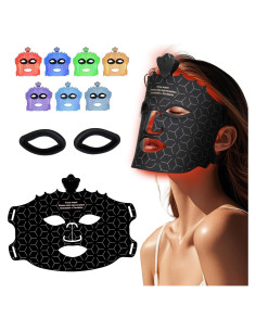 Máscara Facial de Luz Roja Inalámbrica Facego - 7 Colores