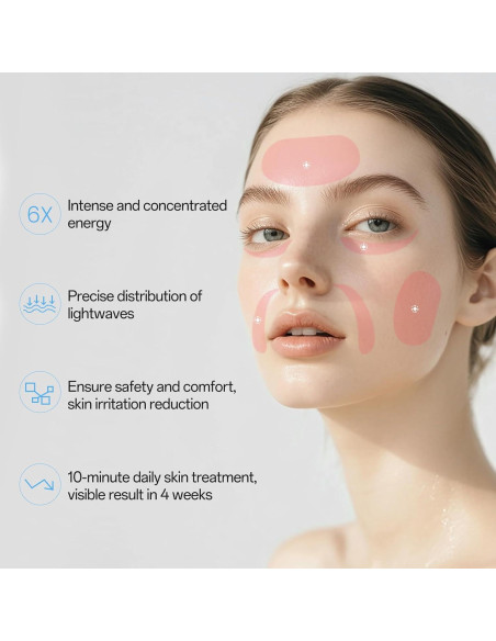 Máscara Facial de Luz Roja Inalámbrica Facego - 7 Colores Máscara Facial de Luz Roja Inalámbrica Facego - 7 Colores