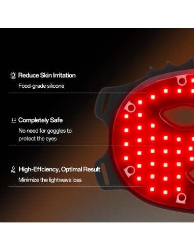Máscara Facial de Luz Roja Inalámbrica Facego - 7 Colores