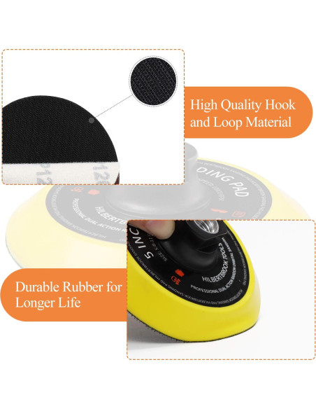 Placa de respaldo 5" Hilbertbrook para amoladora 5/8-11