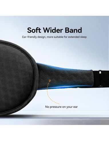 Máscara de Ojos con Peso FACEMOON 3D - Oscuridad Total, Negro