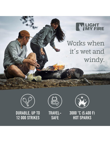 Encendedor de fuego Light My Fire FireSteel Army - 12,000 golpes Encendedor de fuego Light My Fire FireSteel Army - 12,000 golpes