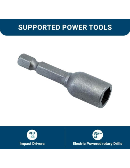 Adaptador de Tuerca Magnético Benchmark Abrasives 5/16" x 4.4 cm