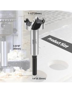 Broca Forstner 38mm RURITKIT para Madera y Plástico 2