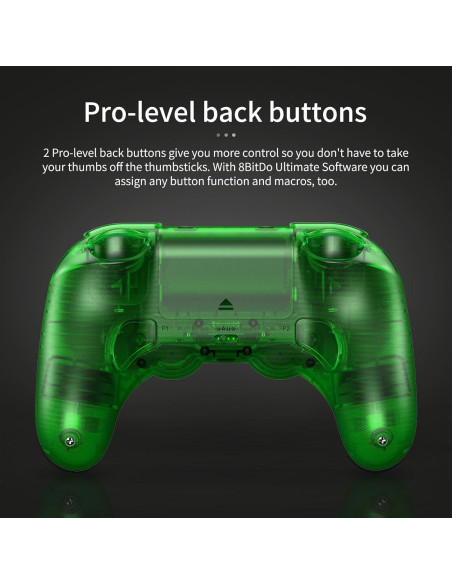 Controlador Bluetooth AKNES Pro 2 8Bitdo Verde Jade - Compatible Switch, Windows, Android