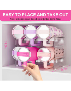 Organizador de Botellas JYPS para 6 Botellas de Agua 32.51x16.76cm 2