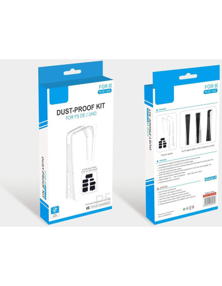 Cubierta Antipolvo Teiyii para PS5 + 10 Caps de Joystick