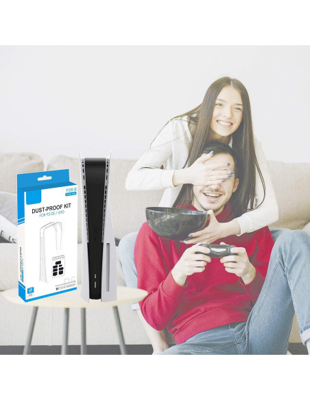 Cubierta Antipolvo Teiyii para PS5 + 10 Caps de Joystick