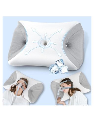 Almohada CPAP HOMCA Ergonómica con Espuma de Memoria 65x40cm