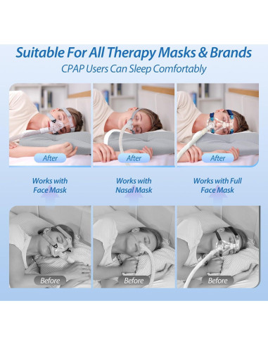 Almohada CPAP HOMCA Ergonómica con Espuma de Memoria 65x40cm