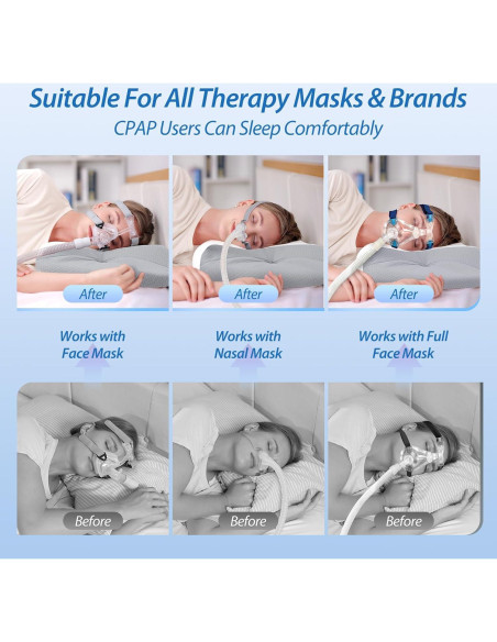 Almohada CPAP HOMCA Ergonómica con Espuma de Memoria 65x40cm