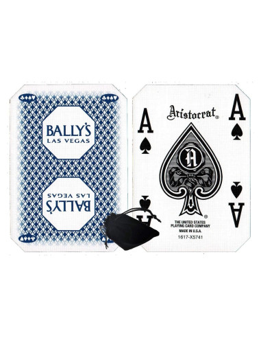 Baraja de Cartas Auténticas Casino Las Vegas Bally's Azul